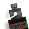 Étiquette autocollant imprimée Logo personnalisé Plastique PE Crochets de ceinture noire