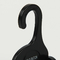 Cintre fait sur commande de bascules de Logo Plastic Black Shoe Footwear