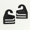 Logo personnalisé Noir PP/PE Plastique Taille 6*9cm Taille